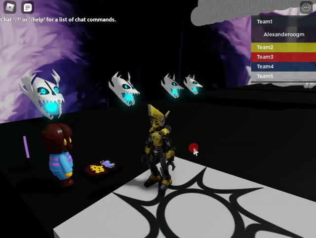 Projeto de aluno em Roblox